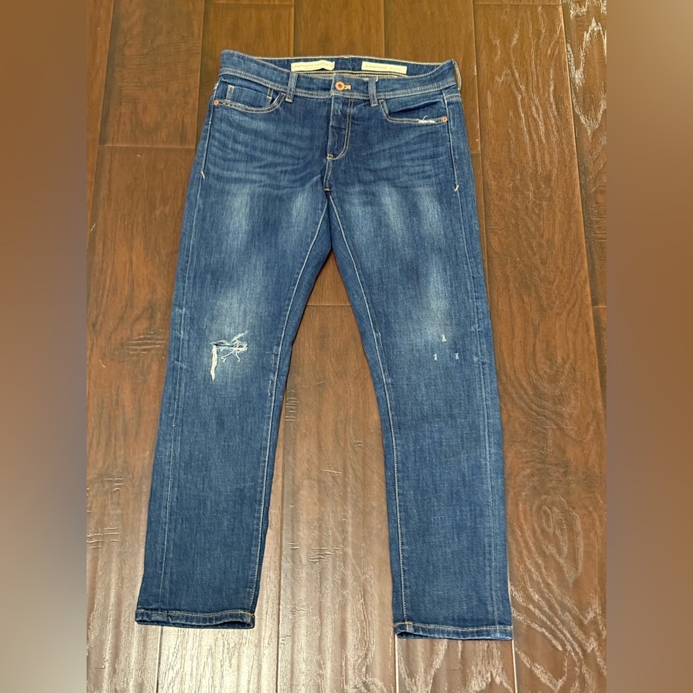 Anthropologie Blue Boyfriend Jeans